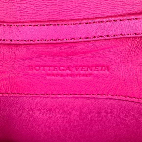 BOTTEGA VENETA Pink Leather Intrecciato Shoulder Bag - Picture 13 of 15